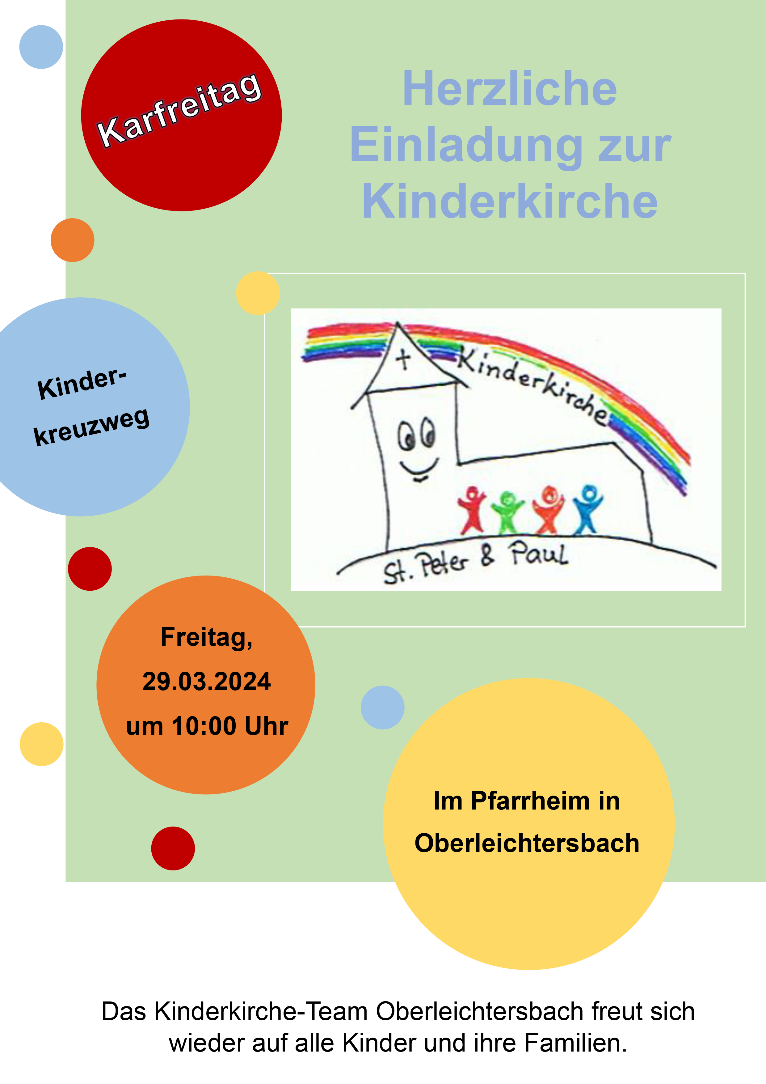 Plakat Kinderkirche Kinderkreuzweg 2